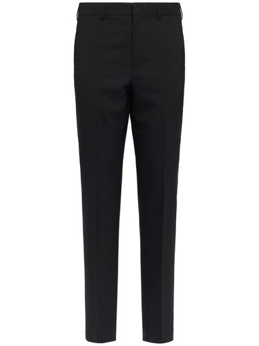 Cigarette Fit Wool Canvas Pants - AMI PARIS - Modalova