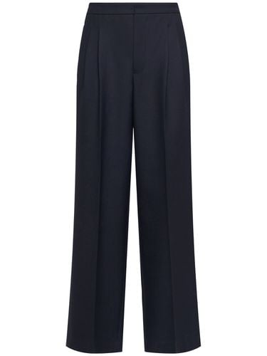 Oversized Wool Gabardine Pants - AMI PARIS - Modalova