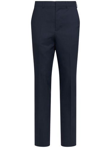 Cigarette Fit Wool Canvas Pants - AMI PARIS - Modalova