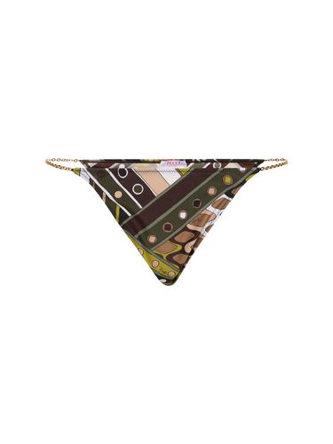 Printed Lycra Bikini Bottoms - PUCCI - Modalova