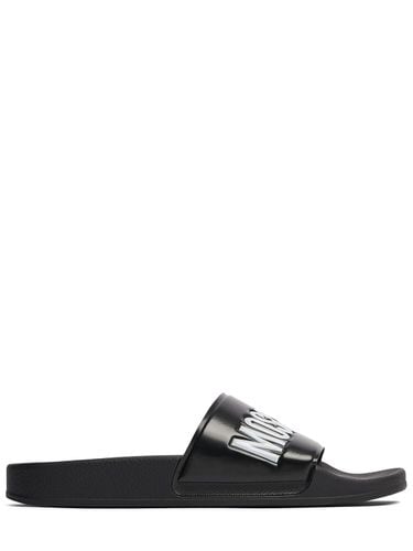 Teddy Rubber Slide Sandals - MOSCHINO - Modalova