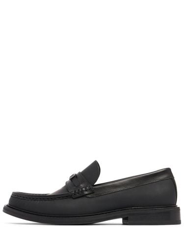 College Leather Loafers - MOSCHINO - Modalova