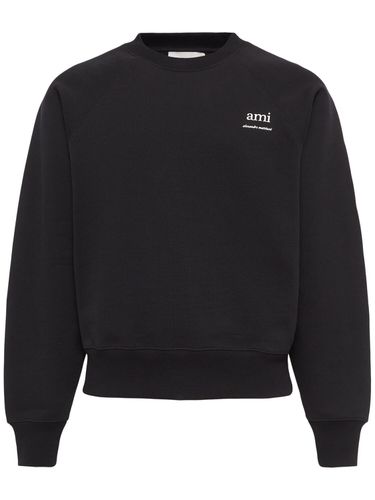 Logo Printed Boxy Sweatshirt - AMI PARIS - Modalova