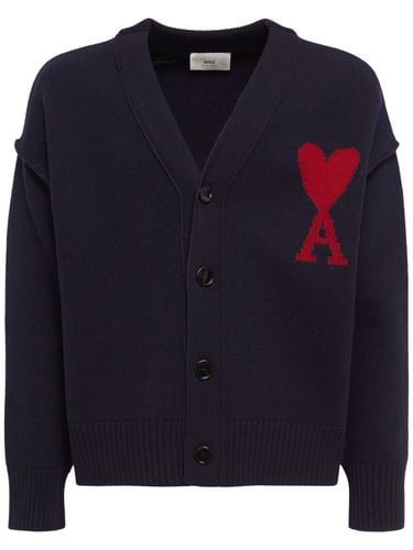 Adc Wool Cardigan - AMI PARIS - Modalova