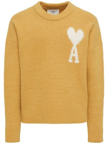 Adc Alpaca Blend Crewneck Sweater - AMI PARIS - Modalova