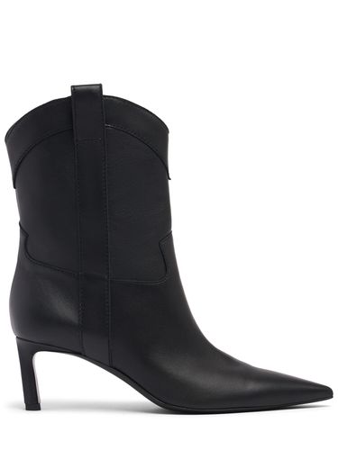 Mm Leather Ankle Boots - SERGIO ROSSI - Modalova