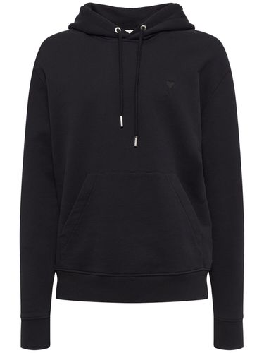 Logo Cotton Hoodie - AMI PARIS - Modalova