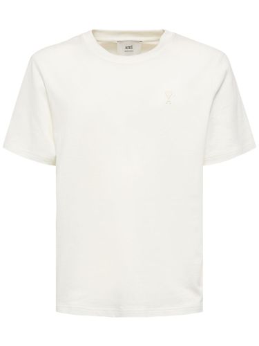 Adc Logo Cotton T-shirt - AMI PARIS - Modalova