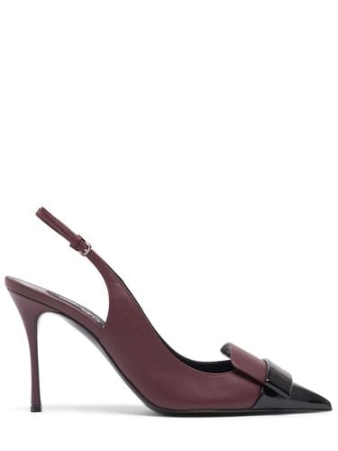 Mm Leather Slingback Pumps - SERGIO ROSSI - Modalova