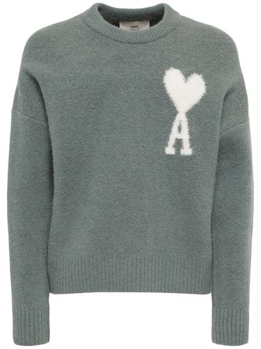 Adc Alpaca Blend Crewneck Sweater - AMI PARIS - Modalova