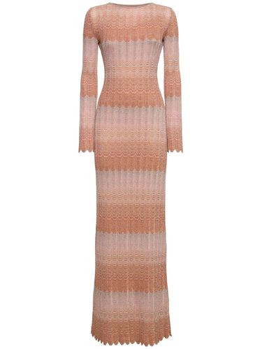 Knit Long Sleeve Viscose Lamé Maxi Dress - MISSONI - Modalova