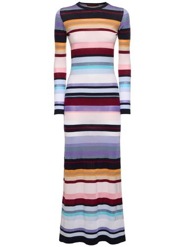 Wool Blend Long Sleeve Knit Maxi Dress - MISSONI - Modalova