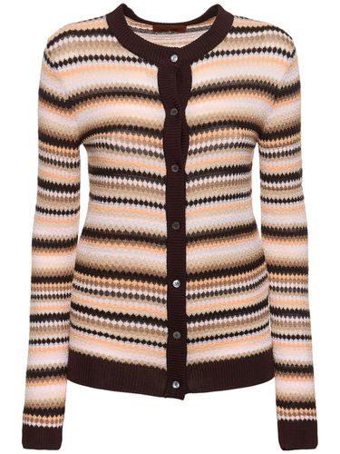 Cotton Blend Knit Cardigan - MISSONI - Modalova