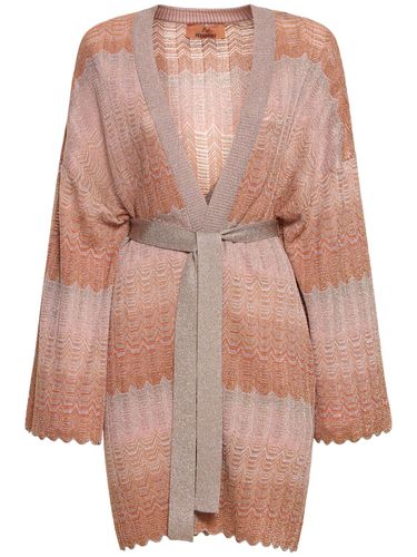 Knit Viscose Lamé Self-tie Cardigan - MISSONI - Modalova