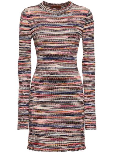 Knit Viscose & Wool Mini Dress - MISSONI - Modalova