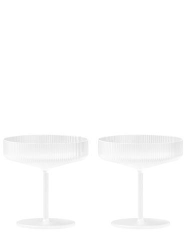 Set Di 2 Bicchieri Da Champagne Ripple - FERM LIVING - Modalova