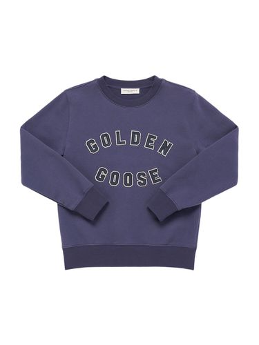 Sweatshirt Aus Baumwollmischung Mit Logo „journey“ - GOLDEN GOOSE - Modalova