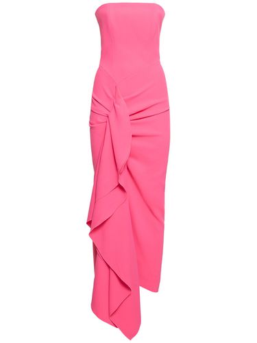 Thalia Woven Crepe Strapless Midi Dress - SOLACE LONDON - Modalova