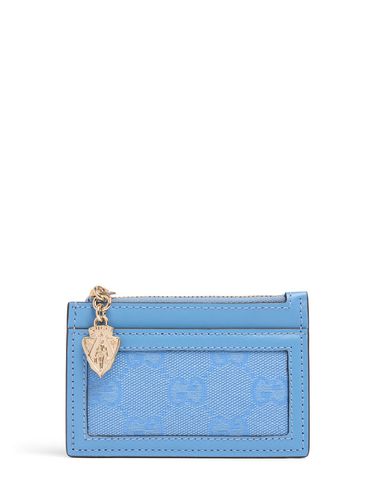 Luce Leather & Gg Canvas Wallet - GUCCI - Modalova