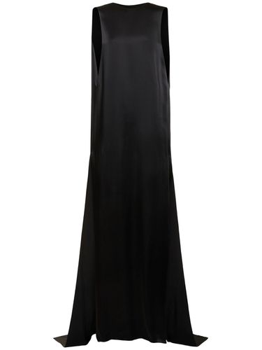 Fida Open Back Fluid Satin Long Dress - ANN DEMEULEMEESTER - Modalova