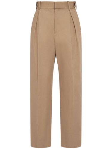 Cotton Twill Tapered Pants - BOTTEGA VENETA - Modalova