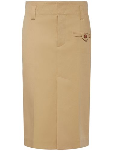 Cotton Canvas Skirt - BOTTEGA VENETA - Modalova