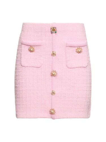 Embellished Knit Mini Skirt - SELF-PORTRAIT - Modalova