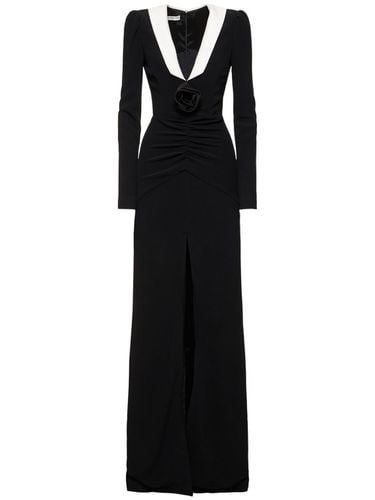 Cady Evening Dress W/ Rose - ALESSANDRA RICH - Modalova