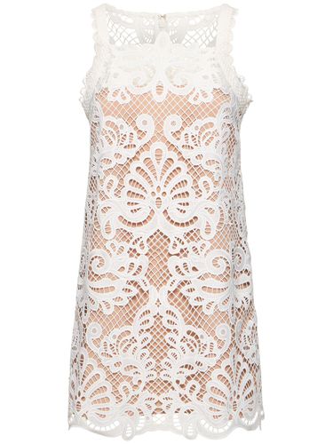 Guipure Lace Mini Dress - SELF-PORTRAIT - Modalova