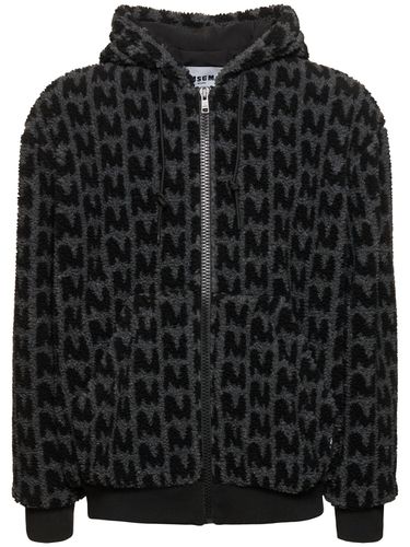 Monogram Jacquard Teddy Casual Jacket - MSGM - Modalova