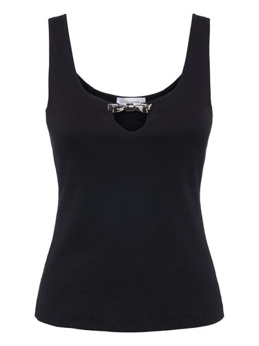 Tank Top De Punto Acanalado - BLUMARINE - Modalova