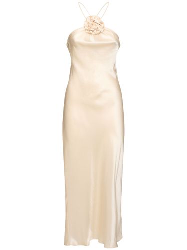 Sadie Silk Satin Long Dress - DESIGNERS REMIX - Modalova