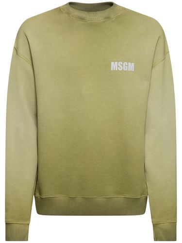 Boxy Sweatshirt - MSGM - Modalova