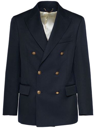 Double Breasted Gabardine Blazer - GOLDEN GOOSE - Modalova