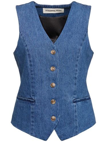 Miles Cotton Denim Vest - DESIGNERS REMIX - Modalova