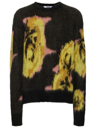 Macro Pixel Brushed Knit Sweater - MSGM - Modalova