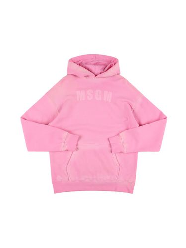 Sudadera De Algodón Con Capucha - MSGM - Modalova