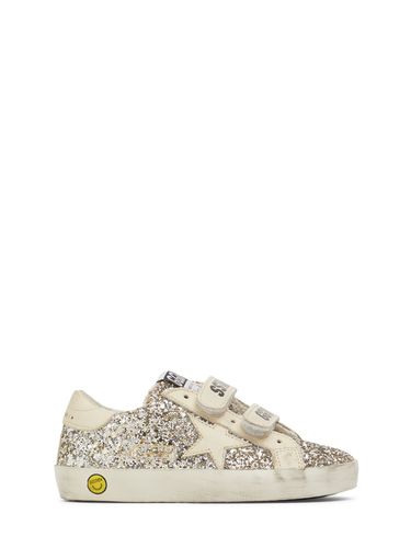 Sneakers Old School De Piel Glitter - GOLDEN GOOSE - Modalova