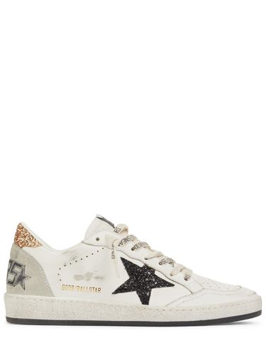 Mm Ballstar Leather Sneakers - GOLDEN GOOSE - Modalova