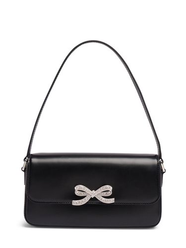 Bow Leather Shoulder Bag - SELF-PORTRAIT - Modalova