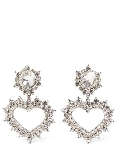 Crystal Heart Earrings - ALESSANDRA RICH - Modalova