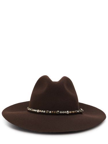 Golden Fedora Felt Hat - GOLDEN GOOSE - Modalova