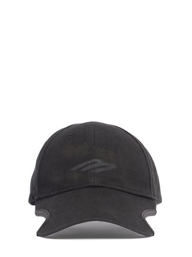 B Stencil Cotton Baseball Cap - BALENCIAGA - Modalova