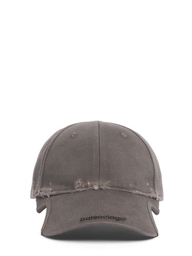 Cotton Drill Baseball Cap - BALENCIAGA - Modalova