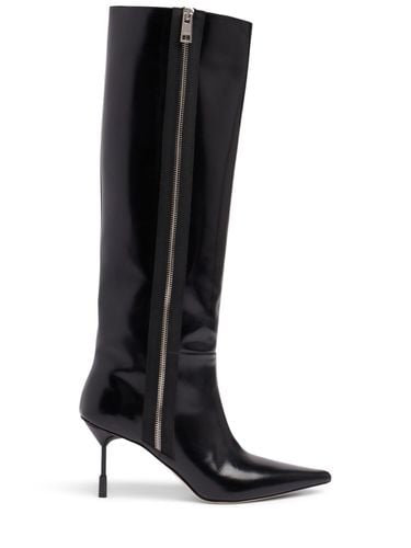 Mm Hohe Lederstiefel „tr“ - MSGM - Modalova