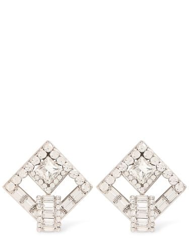 Crystal Square Earrings - ALESSANDRA RICH - Modalova