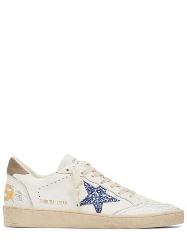 Mm Ballstar Leather Sneakers - GOLDEN GOOSE - Modalova