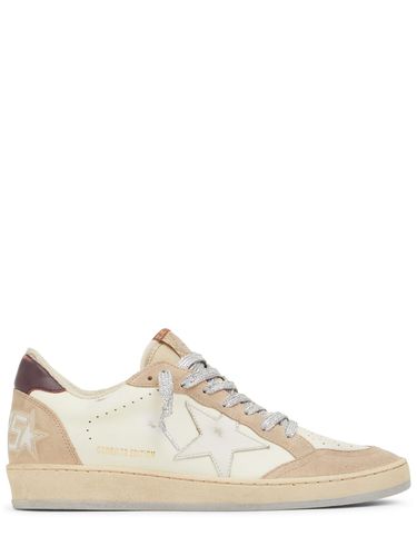 Mm Ballstar Leather Sneakers - GOLDEN GOOSE - Modalova