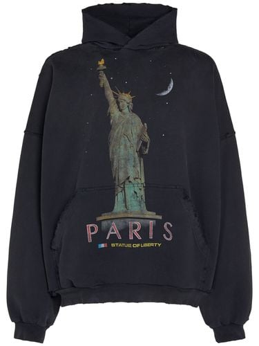 Paris Liberty Cotton Sweatshirt Hoodie - BALENCIAGA - Modalova