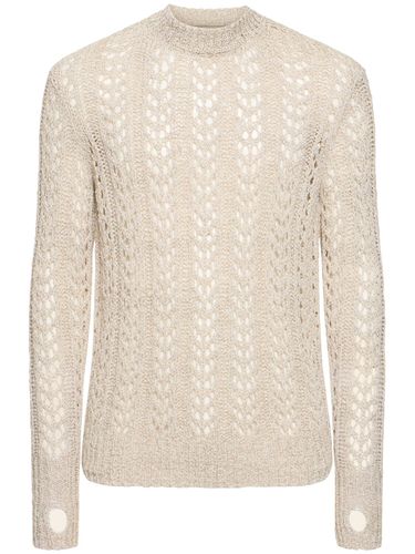 Redos Cotton Blend Open Knit Sweater - J.L-A.L - Modalova